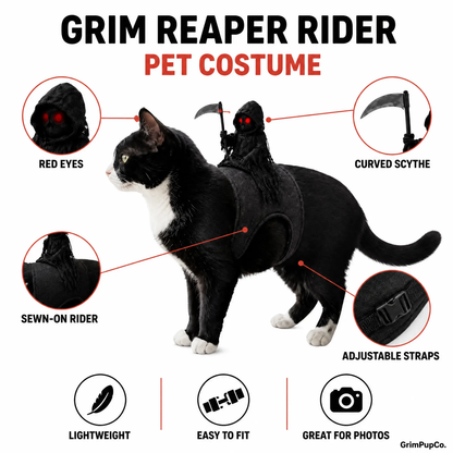 Grim Reaper Rider Pet Costume